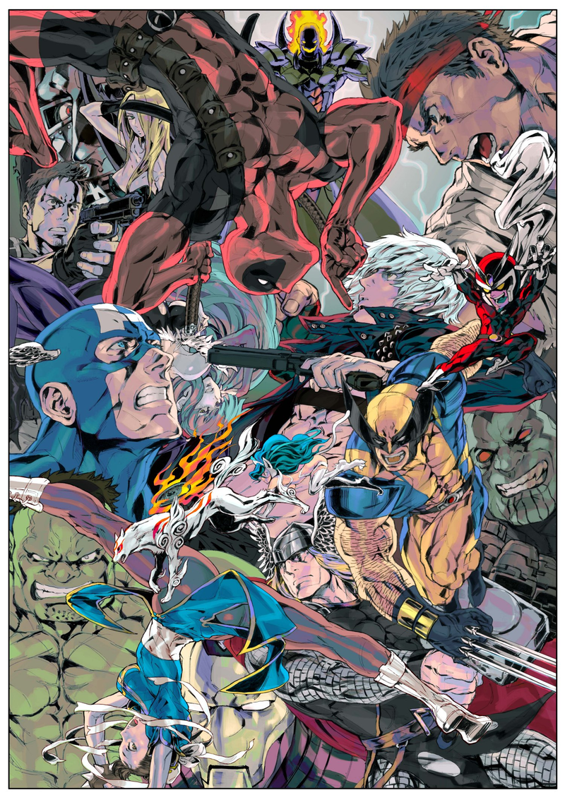Illustration for article titled The Kick-Ass Capcom Art of Kinu Nishimura